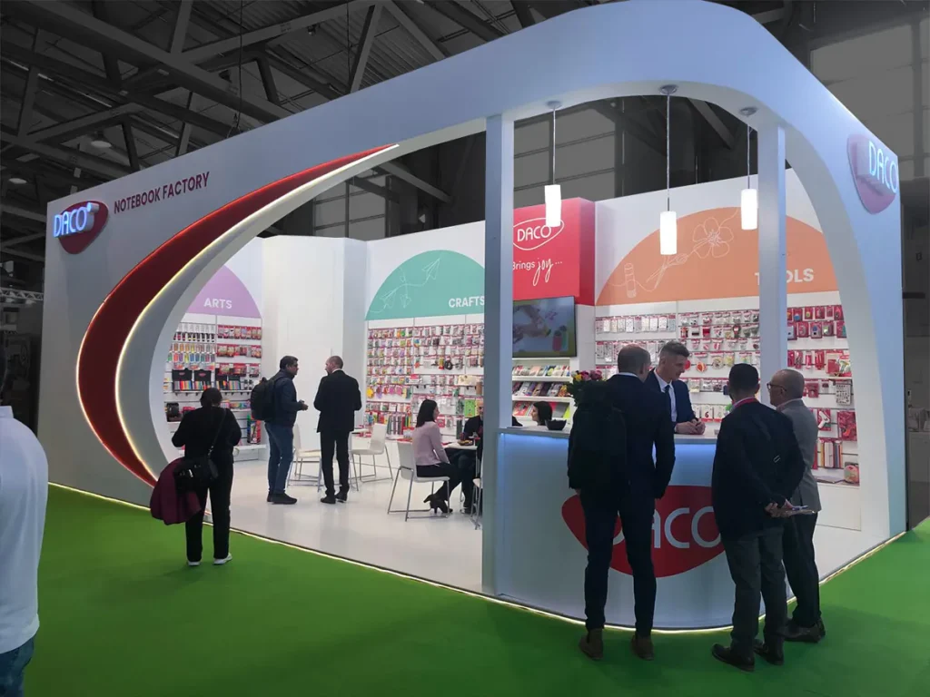 Daco stand built by XDS at Creativeworld 2024 in Frankfurt