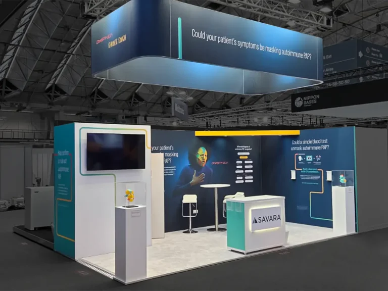 Exhibition stand design and construction at ERS Congress Vienna by XDS