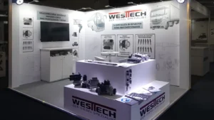 Exhibition stand construction at Automechanika 2026 in Buenos Aires, Argentina