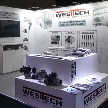 Exhibition stand construction at Automechanika 2026 in Buenos Aires, Argentina