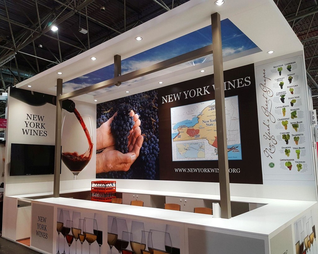 New York Wines stand ProWein Dusseldorf