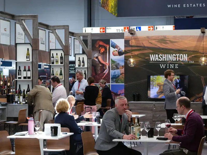 Washington Wine booth at ProWein 2025